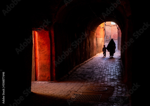 silhouette of a person from marrakech