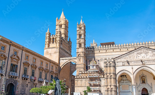The Cathedral of Maria Santissima Assunta in Palermo, Italy © Nina