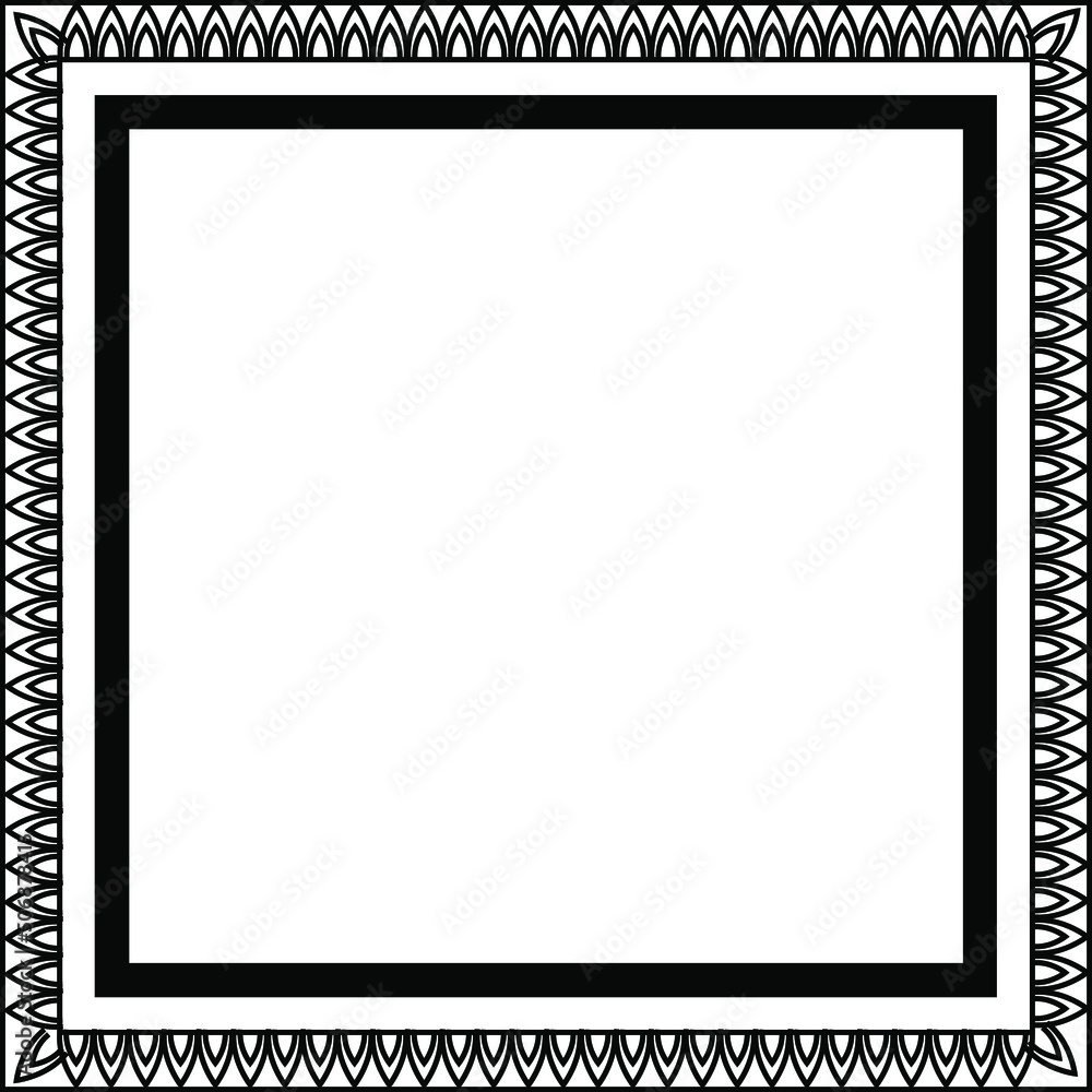 black and white frame with clipping path black and white frame with clipping path