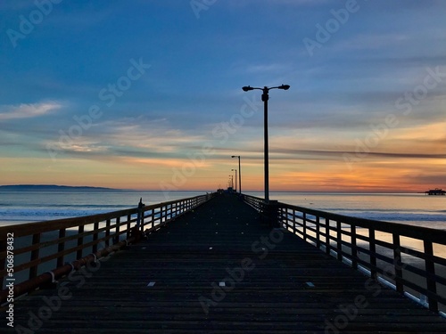 pier in the sunset