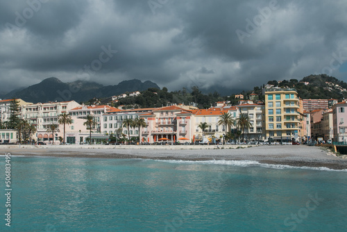 Fototapeta Naklejka Na Ścianę i Meble -  Menton, Cote d'Azur Ocean View in France