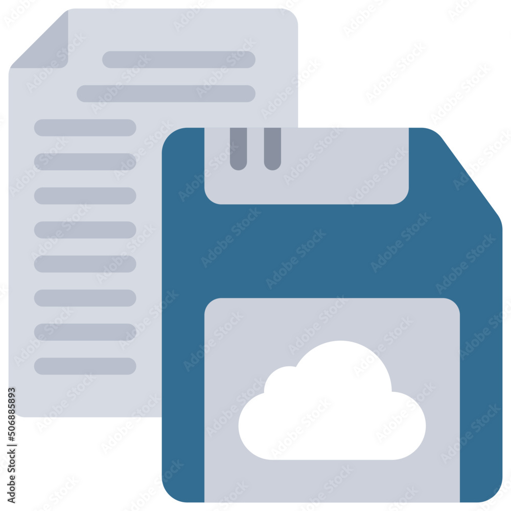 Save Document To Cloud Icon Save Document To Cloud Icon
