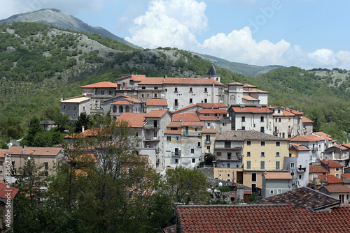 Il paese di Acquafondata nella provincia di Frosinone - Italia - maggio 2022