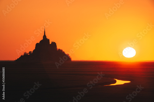 The Mont Saint-Michel at Sunset