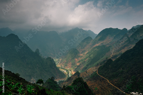 The Ha Giang Valley in the Northem Vietnam