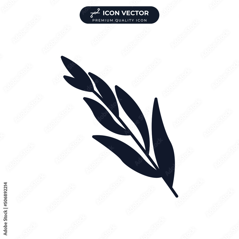 tarragon icon symbol template for graphic and web design collection
