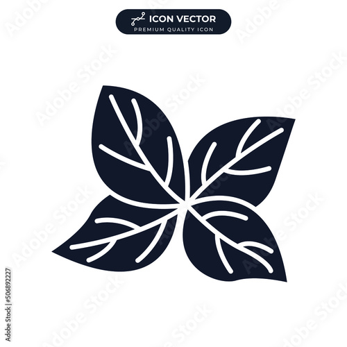 basil icon symbol template for graphic and web design collection logo vector illustration