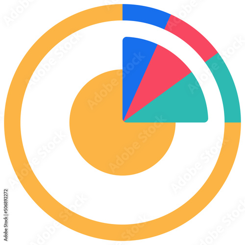 Double Pie Chart Icon