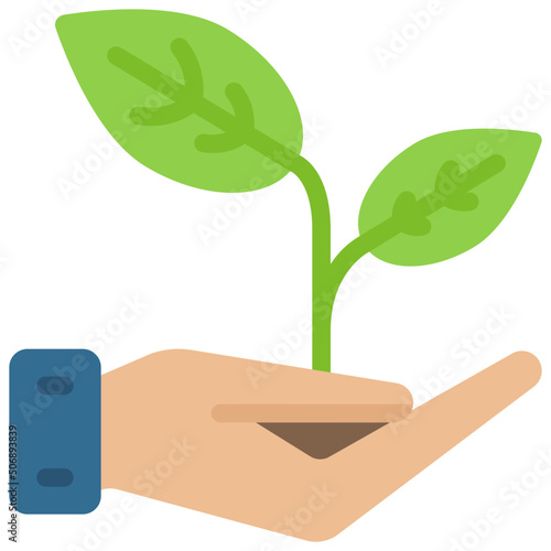 Nature In Hand Icon