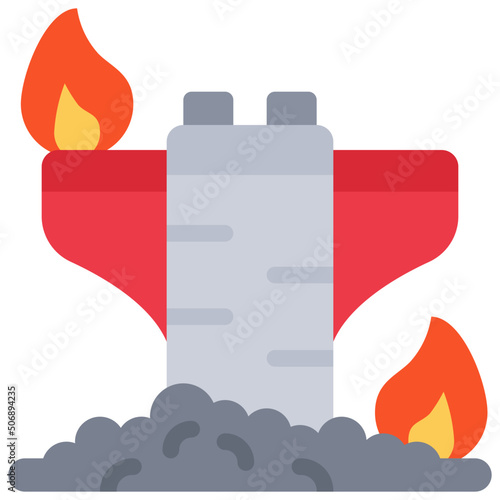 Rocket Crash Icon
