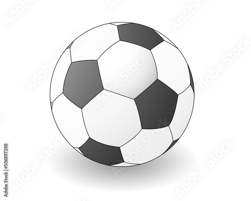 soccer ball isolated on white background - vector