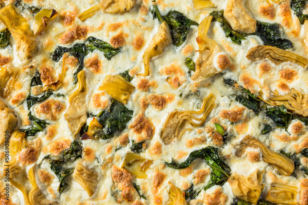 Homemade Italian Artichoke Spinach Pizza Homemade Italian Artichoke Spinach Pizza