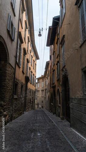 Fototapeta Naklejka Na Ścianę i Meble -  Bergamo, one of the most beautiful city in Italy. Lombardy.  Città Alta 