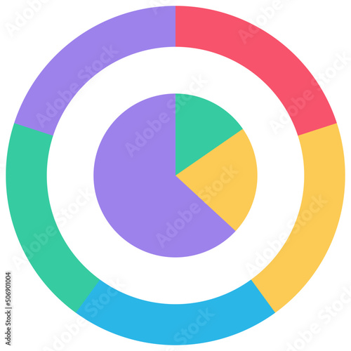 Double Pie Chart Icon