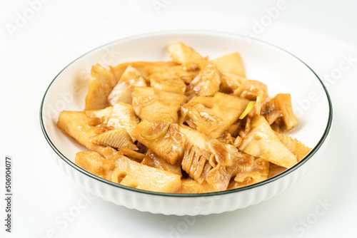 Braised winter bamboo shoots with local specialties
