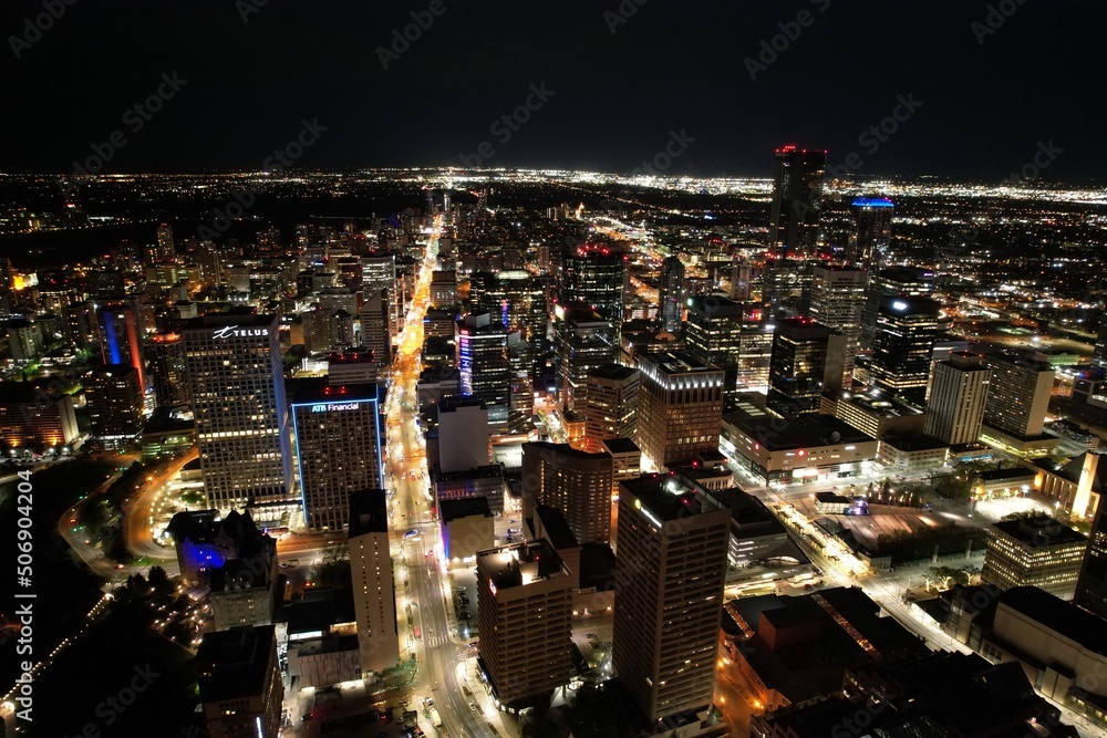Fototapeta premium City of Edmonton - Night
