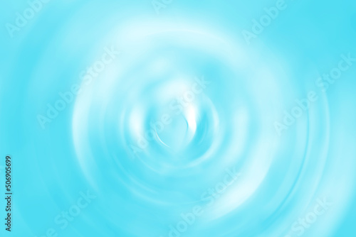 Blurred gradient radial motion bright blue background. Abstract circular texture