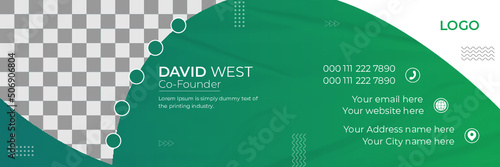 Professional Email signature template design. Modern and Creative email signature design. Corporate email signature.