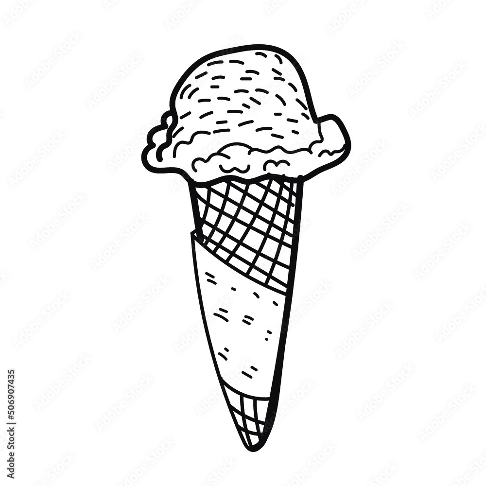 ice cream vector line art for summer design ice cream vector line art for summer design