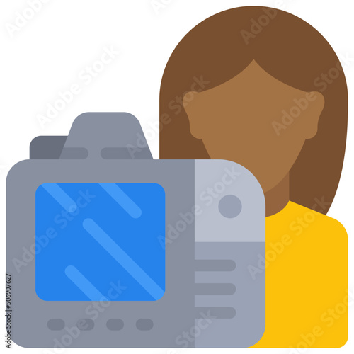 Female Vlogger Icon
