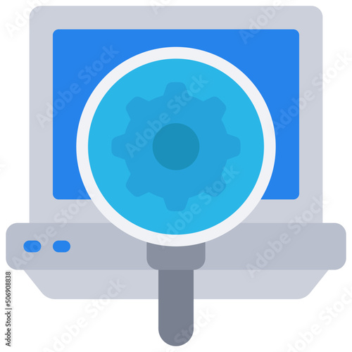 Laptop SEO Icon