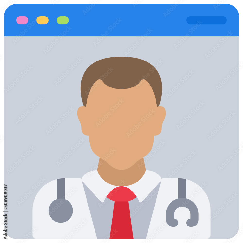 Online Doctor Icon Online Doctor Icon