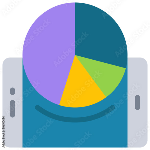 Mobile Pie Chart Icon