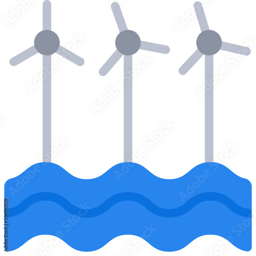 Offshore Wind Turbines Icon