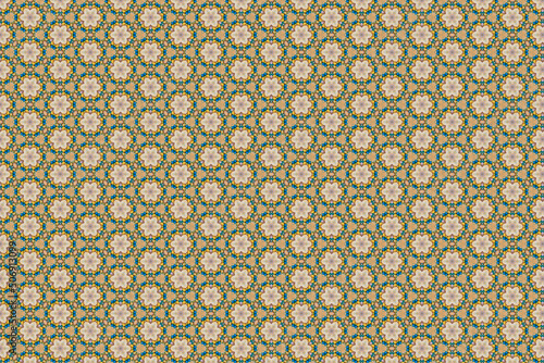 Colorfull abstract pattern that looks like flowers, created from a macro photography of fluids bubbles.
