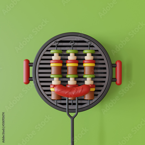 Barbeque Summer Party 3d Style 