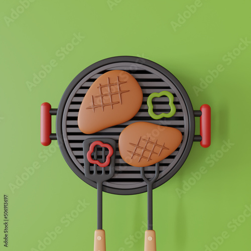 Barbeque Summer Party 3d Style 