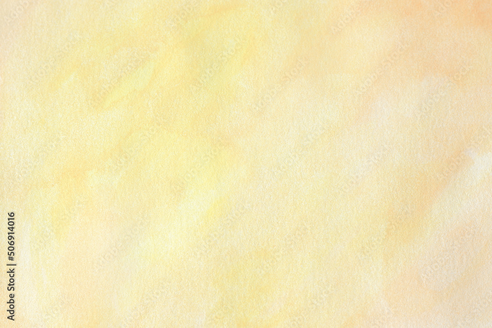 Obraz premium light yellow and orange hand painted watercolour background