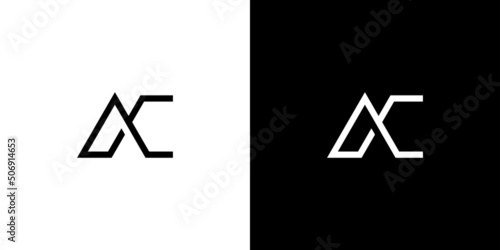 Modern and unique AC letter initials logo design