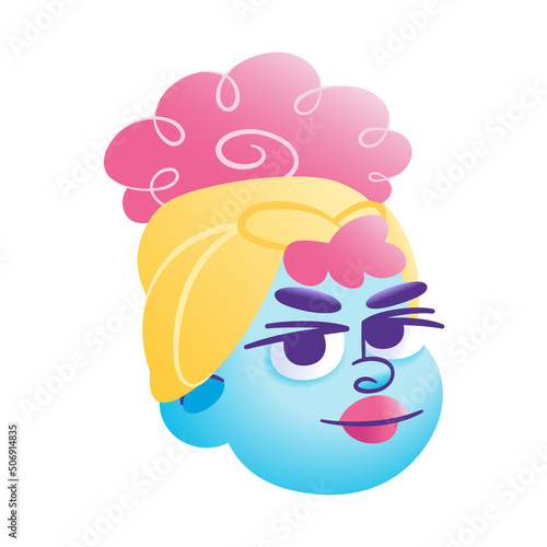 Wallpaper Mural Isolated female urban character avatar Vector illustration Torontodigital.ca