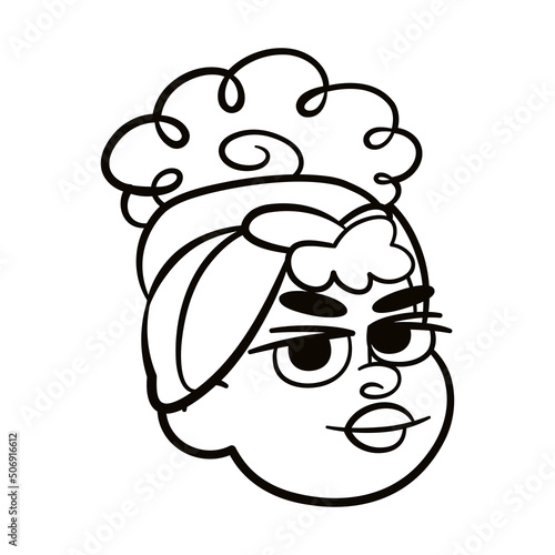 Wallpaper Mural Isolated female urban character avatar Vector illustration Torontodigital.ca