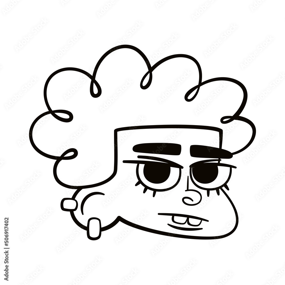 Isolated female urban character avatar Vector illustration Isolated female urban character avatar Vector illustration