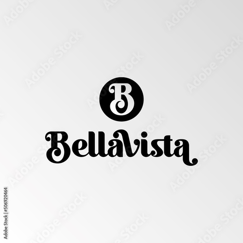 Logo Bellavista. Moderno, universale, idea, vettoriale, icona.