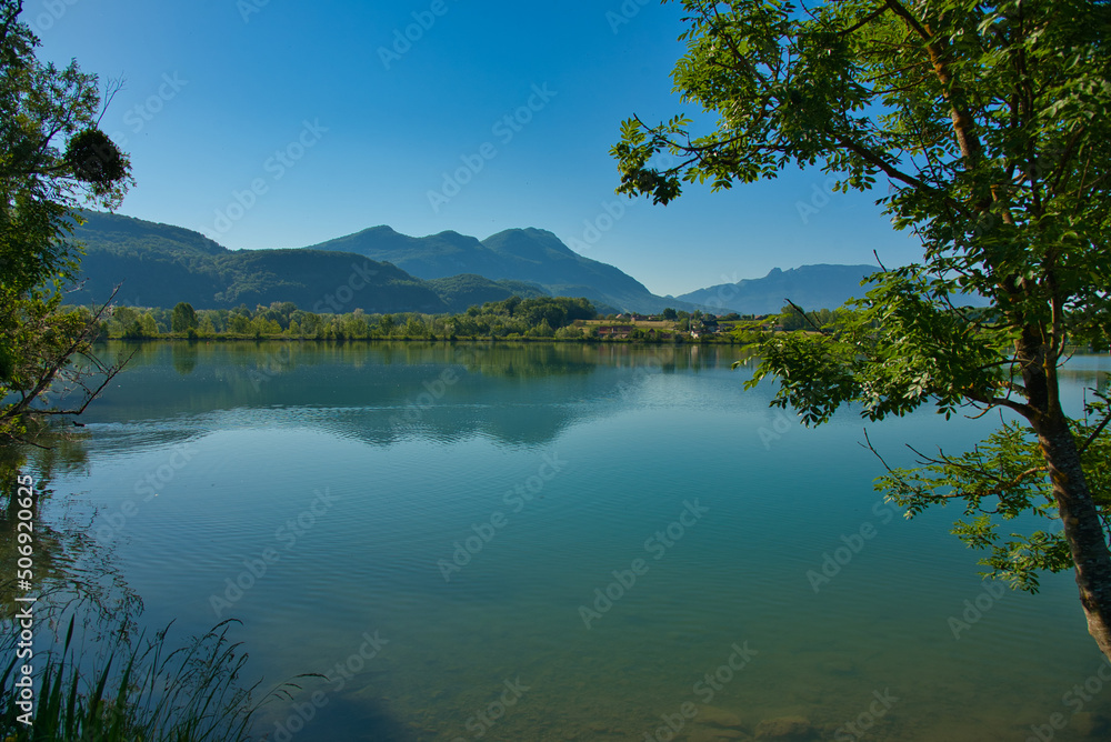 Le Lit du Rhoi an der Rhone in Frankreich Le Lit du Rhoi an der Rhone in Frankreich