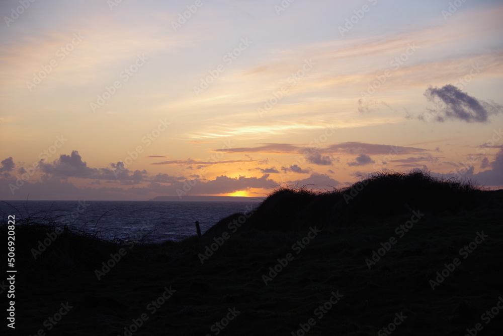 Fototapeta premium sunset in the mountains