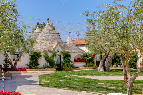 Quadro su tela View of a typical Apulian masseria with trullo. Puglia, Italy