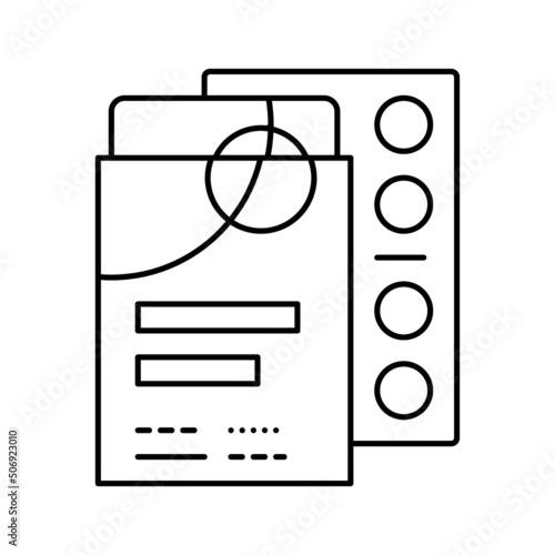 acne patches line icon vector illustration