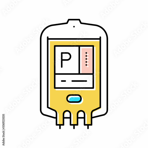 plasma packaging color icon vector illustration