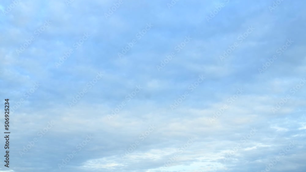 Timelapse of cloudy sky during sunset and evening 