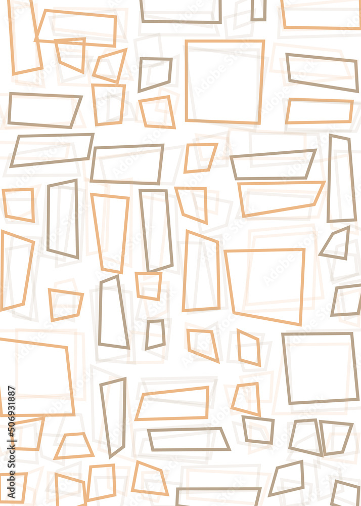 Fototapeta premium Offset Quads generative art background art illustration