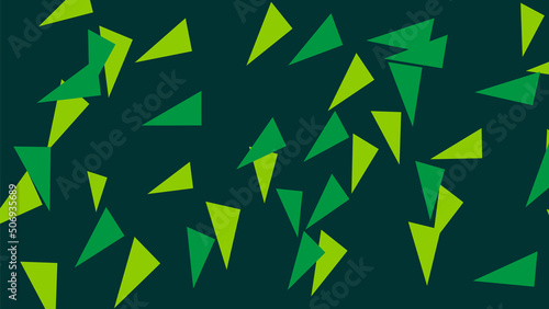 Fantasy messy doodle geometric shapes background. Abstract card, layout with triangles.