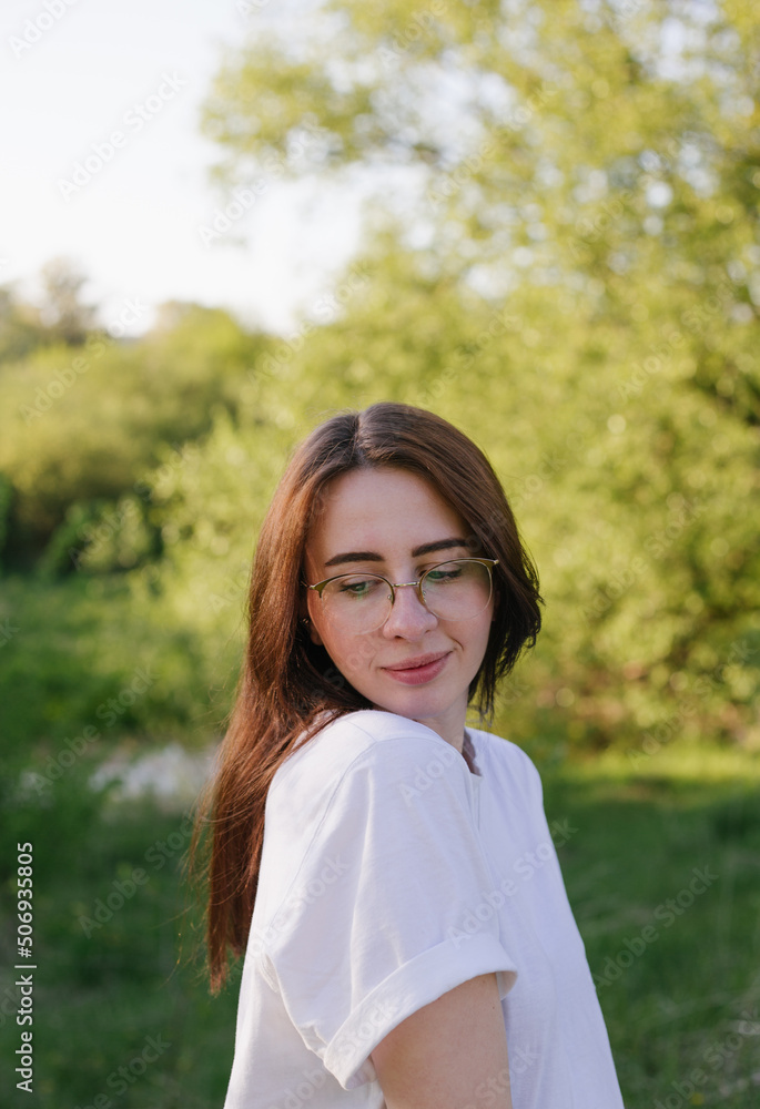 Portrait of a young woman outdoor Portrait of a young woman outdoor