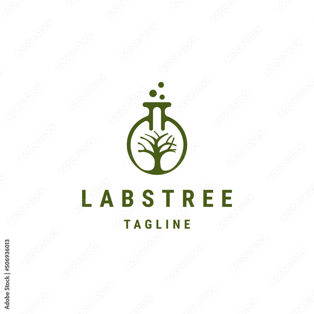 Labs tree logo icon design template flat vector Labs tree logo icon design template flat vector