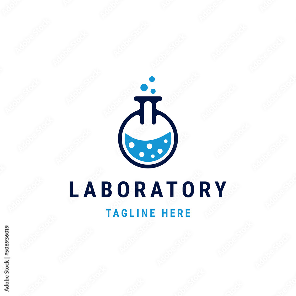 Laboratory logo icon design template flat vector Laboratory logo icon design template flat vector