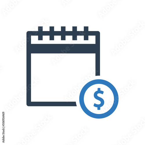 Business Notes Icon - income note icon