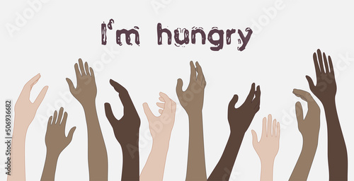 Poverty line icon. Simple outline style. Homless, beggar, hunger and poor concept. Vector illustration on white background.